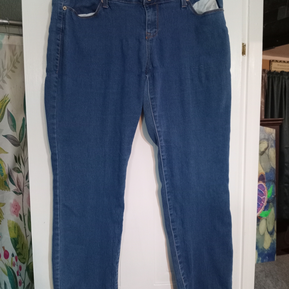 No Boundaries Blue Straight Leg Jeans Classic Style